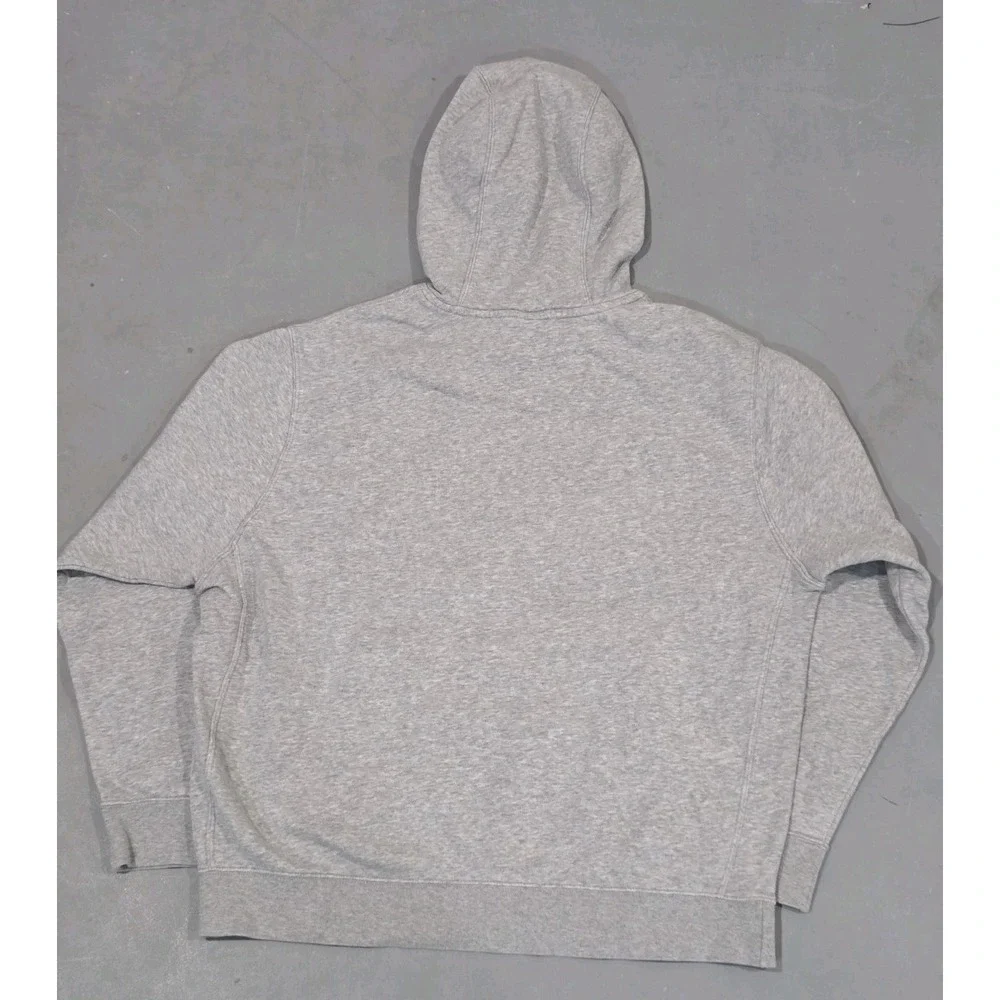 Nike Sportswear Club Fleece Hoodie Gray‎ Pullover Logo Mens Size Large